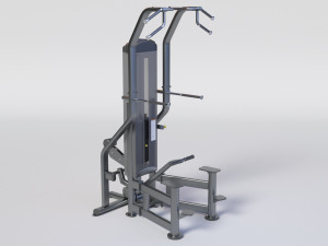 WEIGHT ASSISTED CHIN-DIP Gym Equipment Model 3D