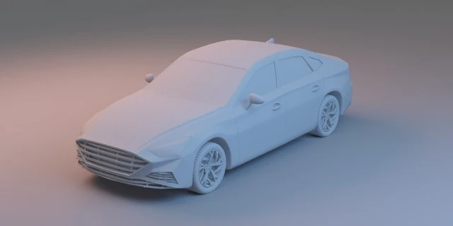 Hyundai Sonata 2020 Printable 3D Print Model .c4d .max .obj .3ds .fbx .stl .blend 