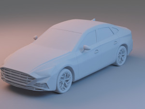 Hyundai Sonata 2020 Printable Modelo de Impressão 3D