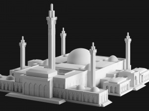 Massalikoul Djinane Mosque - Giant 3D Printable Model Modèles 3D en vedette