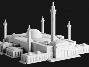 Massalikoul Djinane Mosque - Giant 3D Printable Model 3D Print Model