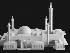 Massalikoul Djinane Mosque - Giant 3D Printable Model Modèles 3D en vedette