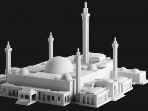 Massalikoul Djinane Mosque - Giant 3D Printable Model Modèles 3D en vedette
