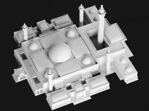 Massalikoul Djinane Mosque - Giant 3D Printable Model 3D Print Model