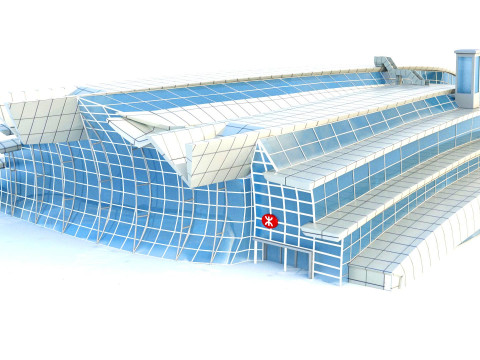 West Kowloon Station Main Terminal - Premium Modèle 3D