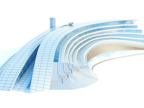 West Kowloon Station Main Terminal - Premium Modèle 3D