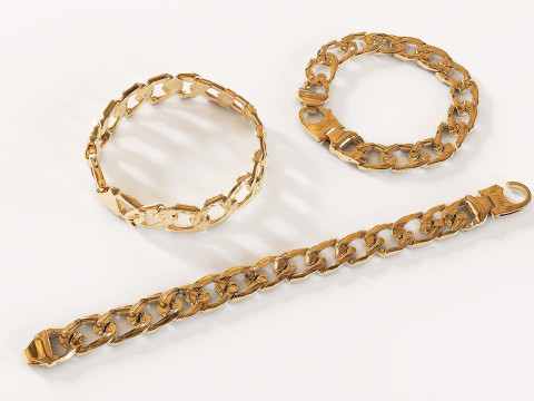 LAUD Gold Bracelet - Ultra HD 3D Jewelry Model 3D Model