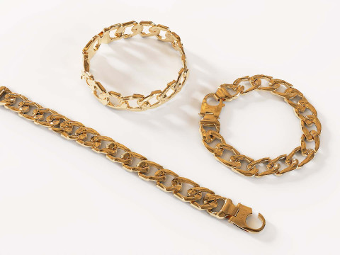 LAUD Gold Bracelet - Ultra HD 3D Jewelry Model 3D Model