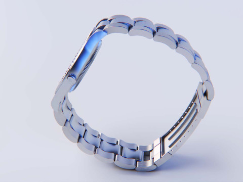 Datejust Rose Gold - Ultra HD 3D Watch Model 3D Modell