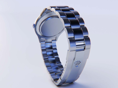 Datejust Rose Gold - Ultra HD 3D Watch Model 3D Modell