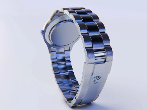 Datejust Rose Gold - Ultra HD 3D Watch Model 3D Model