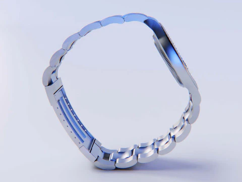 Datejust Rose Gold - Ultra HD 3D Watch Model 3D Model
