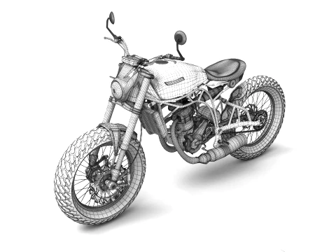 Retro Racer Spitfire Six 3D Model