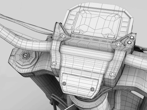 Retro Racer Spitfire Six 3D Model