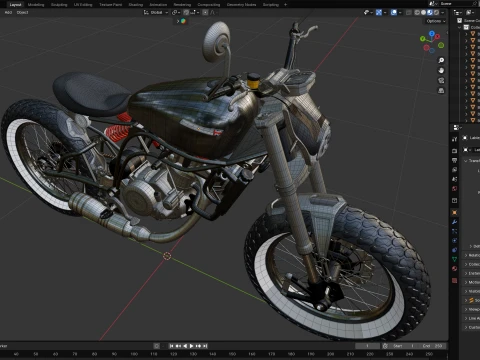 Retro Racer Spitfire Six 3D Model