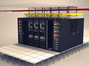 data communication server room 3D Model