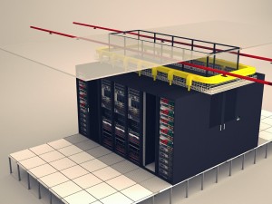 data communication server room 3D मॉडल