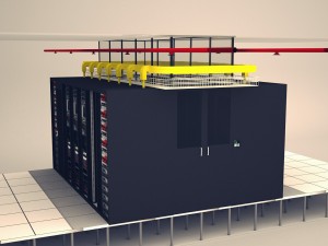 data communication server room 3D मॉडल