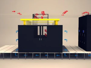 data communication server room 2 3D Model