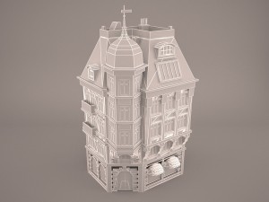 Bank building 3D 모델