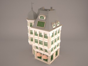 Bank building 3D 모델