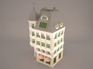Bank building 3D Model