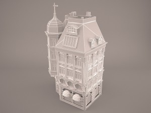 Bank building 3D 모델