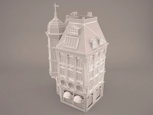 Bank building 3D Model