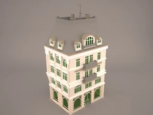 Bank building 3D Model