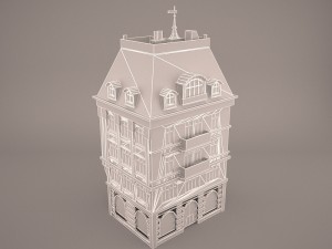 Bank building 3D 모델