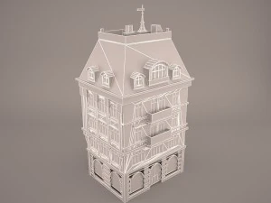 Bank building 3D Model