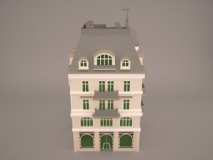 Bank building 3D 모델