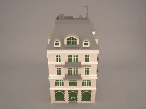 Bank building 3D Model