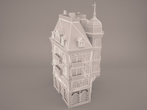 Bank building 3D 모델