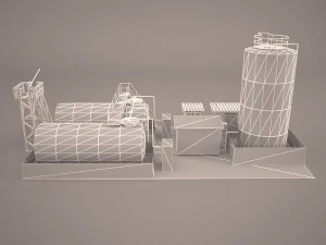 Factory 3D Model
