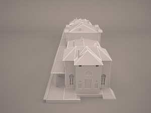 Railway station 3D Model