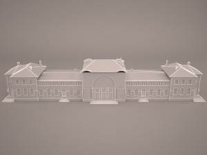 Railway station 3D Model