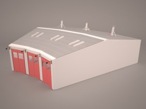 Hangar Modello 3D