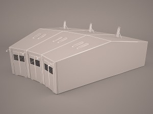 Hangar Modello 3D
