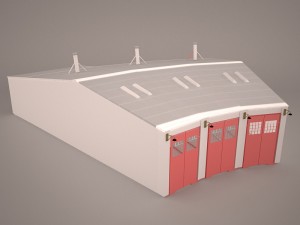Hangar Modello 3D