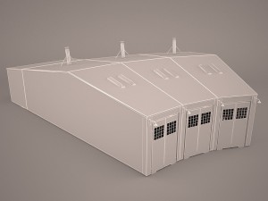 Hangar Modello 3D