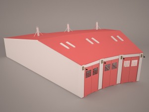 Hangar Modello 3D