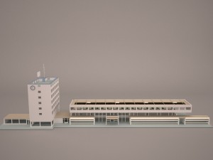 railway station 3D Model