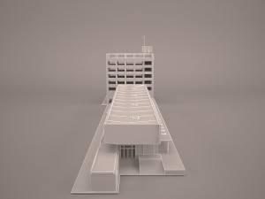 Railway station 3D Model