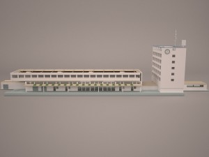 Railway station 3D Model