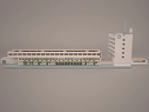 Railway station 3D Model