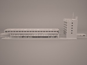 Railway station 3D Model