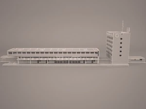 Railway station 3D Model