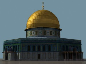 Dome of the rock jerusalem 3D Model