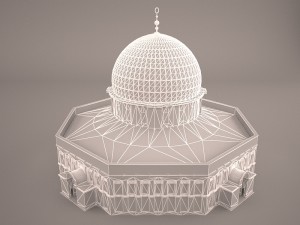 Dome of the rock jerusalem Modèle 3D